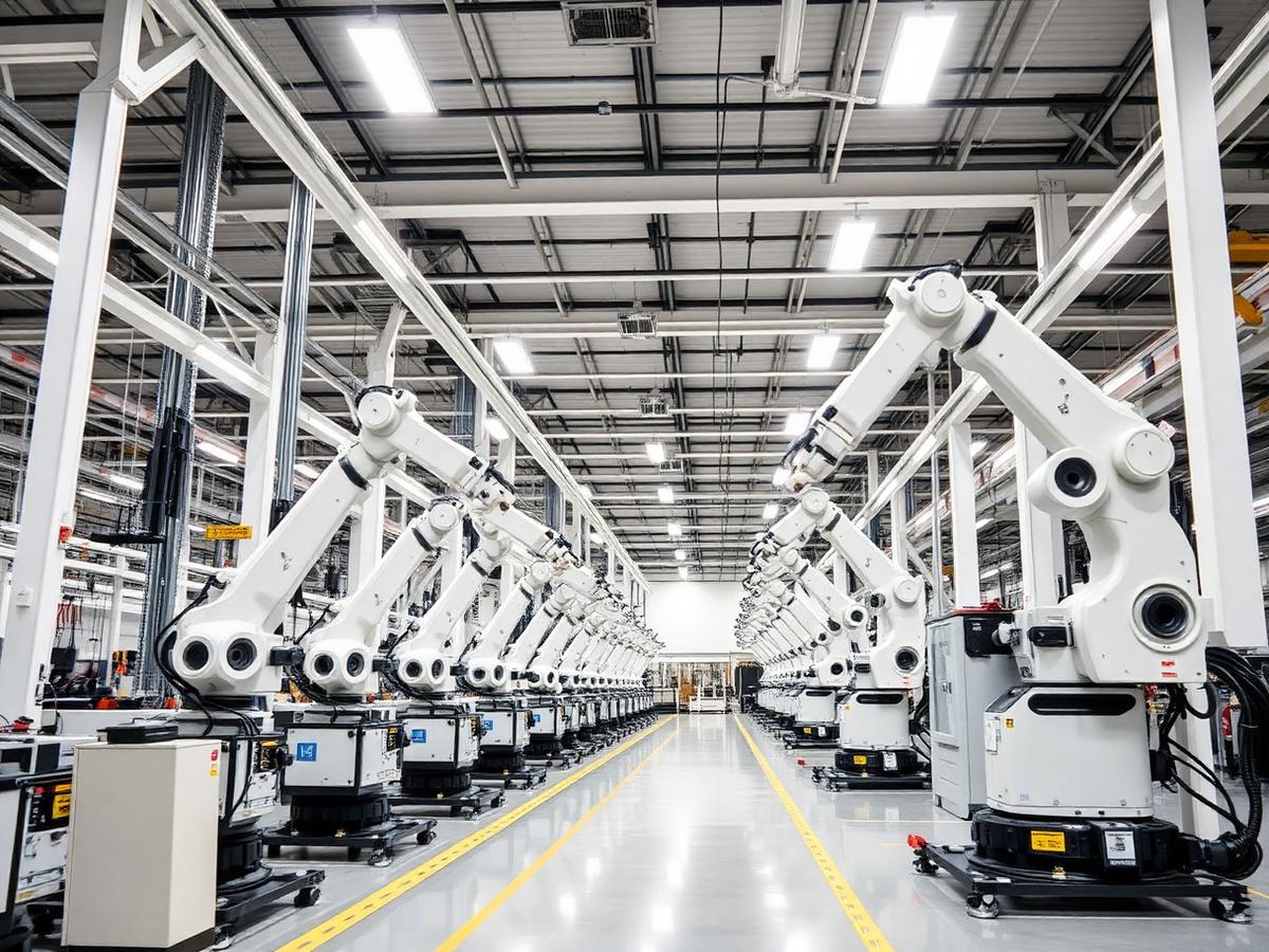 Bright advanced manufacturing robotic assembly line